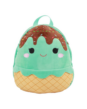 Load image into Gallery viewer, Squishmallows Maya the Mint Ice Cream Cone Snuggz Kids Mini Backpack