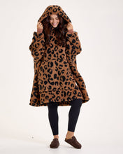 Load image into Gallery viewer, Snuggz Women Lite - Leopard Print Hooded Blanket