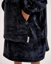 Load image into Gallery viewer, Snuggz Kids Original - Black Hooded Blanket