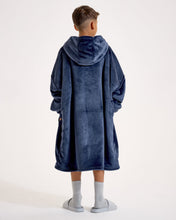 Load image into Gallery viewer, Snuggz Kids Original - Navy Hooded Blanket
