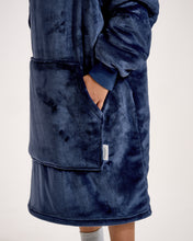 Load image into Gallery viewer, Snuggz Kids Original - Navy Hooded Blanket