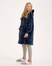 Load image into Gallery viewer, Snuggz Kids Original - Navy Hooded Blanket