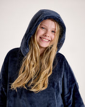 Load image into Gallery viewer, Snuggz Kids Original - Navy Hooded Blanket