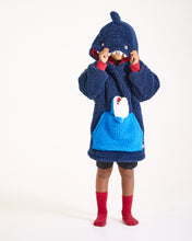 Load image into Gallery viewer, Snuggz Kids 2 in 1 Shark Pocket Pal Hooded Blanket
