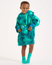 Load image into Gallery viewer, Snuggz Kids 2 in 1 Dinosaur Pocket Pal Hooded Blanket