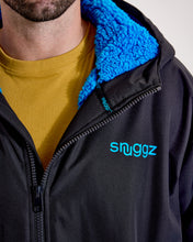 Load image into Gallery viewer, Snuggz Lite Black Changing Robe with Blue or Pink Borg