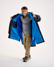 Load image into Gallery viewer, Snuggz Kids Lite Black Changing Robe with Blue Borg