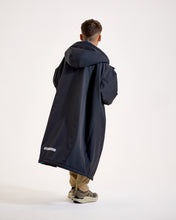 Load image into Gallery viewer, Snuggz Kids Lite Black Changing Robe with Blue Borg