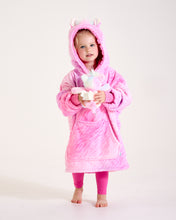 Load image into Gallery viewer, Snuggz Kids 2 in 1 Unicorn Pocket Pal Hooded Blanket