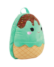 Load image into Gallery viewer, Squishmallows Maya the Mint Ice Cream Cone Snuggz Kids Mini Backpack