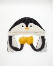 Load image into Gallery viewer, Snuggz Kids Oversized 3D Penguin Hat with Moving Ears