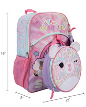 Load image into Gallery viewer, Squishmallows Michaela Cheetah 5 Piece Snuggz Kids Backpack Set
