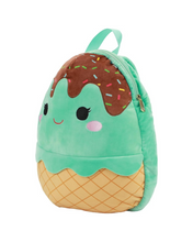 Load image into Gallery viewer, Squishmallows Maya the Mint Ice Cream Cone Snuggz Kids Mini Backpack