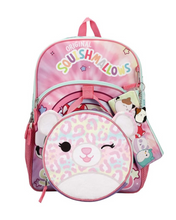 Load image into Gallery viewer, Squishmallows Michaela Cheetah 5 Piece Snuggz Kids Backpack Set
