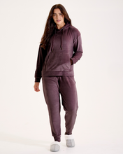 Load image into Gallery viewer, Snuggz Women Charcoal Velour Loungewear Set