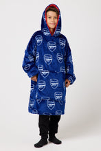 Load image into Gallery viewer, Snuggz Original Adults Arsenal Football Hooded Blanket