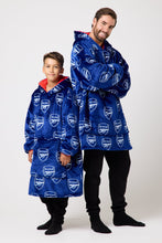 Load image into Gallery viewer, Snuggz Original Adults Arsenal Football Hooded Blanket