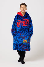 Load image into Gallery viewer, Snuggz Original Adults Barcelona Football Hooded Blanket