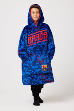 Load image into Gallery viewer, Snuggz Original Adults Barcelona Football Hooded Blanket