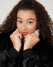 Load image into Gallery viewer, Snuggz Kids Original - Black Hooded Blanket