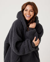 Load image into Gallery viewer, Snuggz Adult Lite - Charcoal Grey Hooded Blanket
