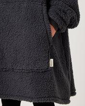 Load image into Gallery viewer, Snuggz Adult Lite - Charcoal Grey Hooded Blanket