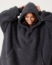 Load image into Gallery viewer, Snuggz Adult Lite - Charcoal Grey Hooded Blanket