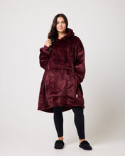 Load image into Gallery viewer, Snuggz Women Burgundy Original Hooded Blanket