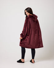 Load image into Gallery viewer, Snuggz Women Burgundy Original Hooded Blanket