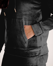 Load image into Gallery viewer, Snuggz Women Charcoal Velour Loungewear Set