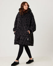 Load image into Gallery viewer, Snuggz Women Lite - Charcoal Animal Hooded Blanket