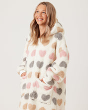 Load image into Gallery viewer, Snuggz Heart Adult Zipped Dressing Gown