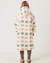 Load image into Gallery viewer, Snuggz Heart Adult Zipped Dressing Gown
