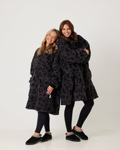 Load image into Gallery viewer, Snuggz Women Lite - Charcoal Animal Hooded Blanket