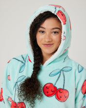 Load image into Gallery viewer, Snuggz Kids Lite - Cherry Print Hooded Blanket