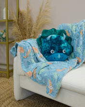 Load image into Gallery viewer, Snuggz Kids Dino 2 in 1 Cushion & Glow-in-the-Dark Blanket