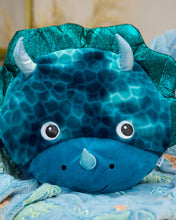 Load image into Gallery viewer, Snuggz Kids Dino 2 in 1 Cushion & Glow-in-the-Dark Blanket