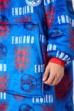 Load image into Gallery viewer, Snuggz Original Kids England Football Hooded Blanket