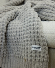 Load image into Gallery viewer, Snuggz Neutral Soft Feather Yarn Textured Blanket