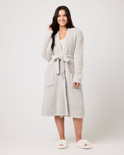 Load image into Gallery viewer, Snuggz Women Neutral Soft Textured Feather Yarn Dressing Gown