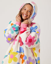 Load image into Gallery viewer, Snuggz Kids Original - Flower Power Hooded Blanket