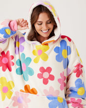 Load image into Gallery viewer, Snuggz Kids Original - Flower Power Hooded Blanket