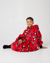 Load image into Gallery viewer, Snuggz Lite Kids Spiderman Hooded Blanket
