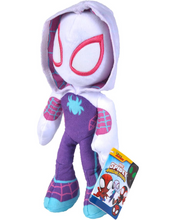 Load image into Gallery viewer, Ghost Spider Action Glow-in the dark Marvel Official Snuggz Licenced Plush Toy - Medium size