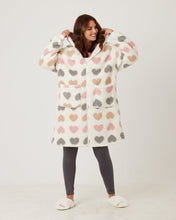 Load image into Gallery viewer, Snuggz Heart Adult Zipped Dressing Gown