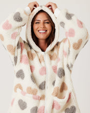 Load image into Gallery viewer, Snuggz Heart Adult Zipped Dressing Gown