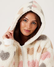 Load image into Gallery viewer, Snuggz Heart Adult Zipped Dressing Gown