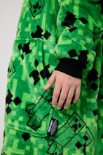 Load image into Gallery viewer, Snuggz Original Kids Minecraft Reversible Hooded Blanket