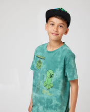 Load image into Gallery viewer, Minecraft Creeper Hissss Boom Tie Dye Snuggz Kids T-Shirt