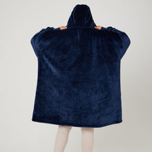 Load image into Gallery viewer, Snuggz Original - Navy Hooded Blanket for Kids
